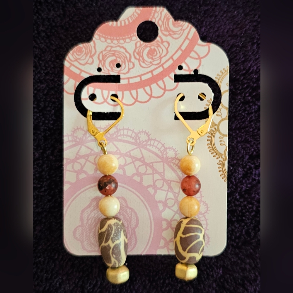 Chic Beaded Dangle Earrings